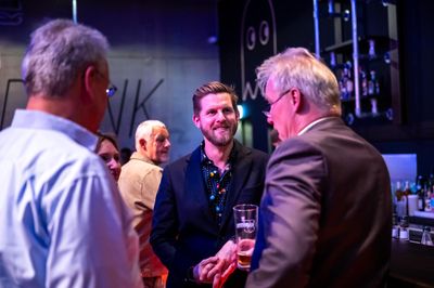 Celebrating together at Electric Social